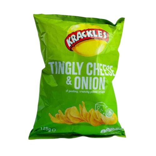 Krackles Crisps Tingly Cheese & Onion 125g