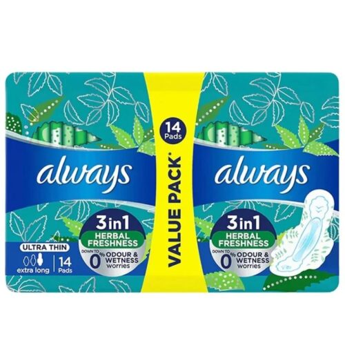 Always Ultra Thin Herbal Pads 14s