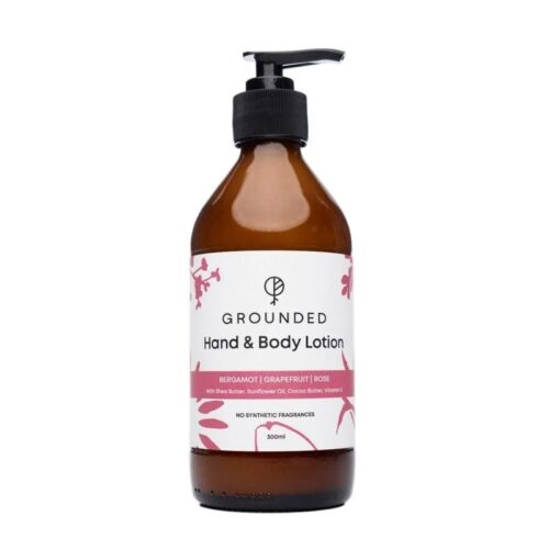 Grounded Lotion- Bergamot + Grapefruit + Rose 300 ml