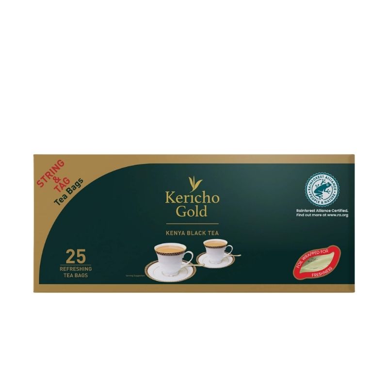 Kericho Gold String & Tag Tea Bags 25s